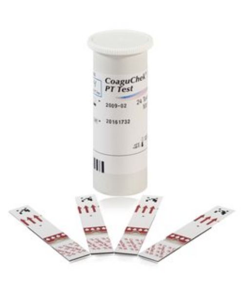 Afbeeldingen van CoaguChek Teststroken