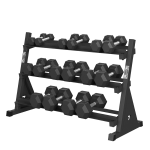 Afbeeldingen van Hex Rubber Dumbbells