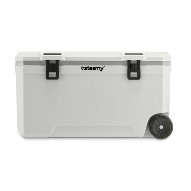 Afbeeldingen van Steamy Marine 120 Roller Koelbox op Wielen – 120 L